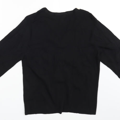Mia Moda Womens Black   Pullover Jumper Size L