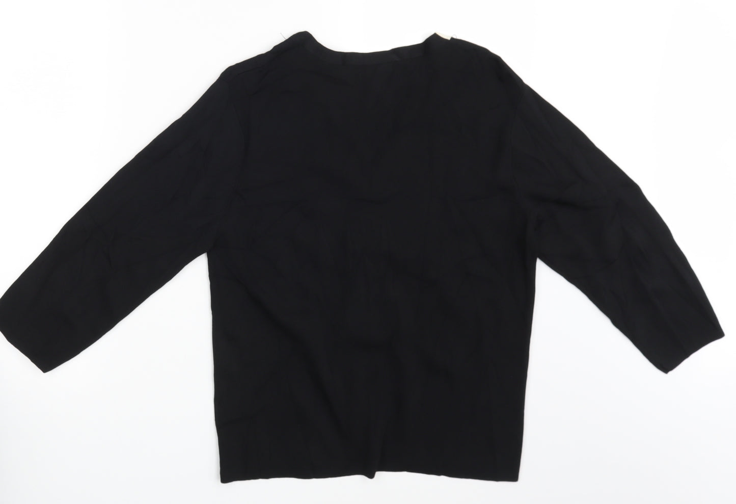 Mia Moda Womens Black   Pullover Jumper Size L