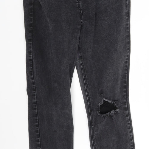 Authentic Denim Womens Grey  Denim Skinny Jeans Size 12 L25 in