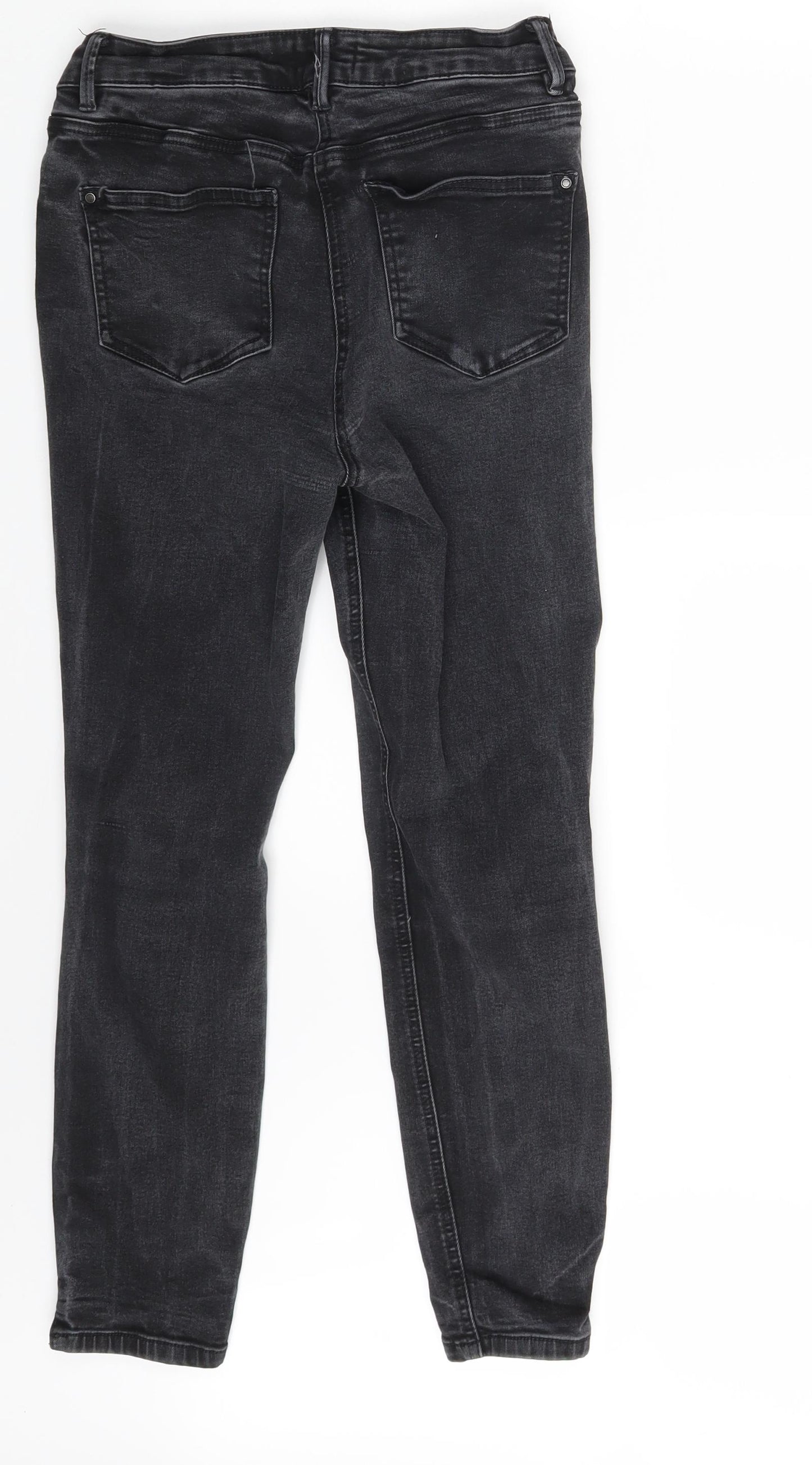 Authentic Denim Womens Grey  Denim Skinny Jeans Size 12 L25 in