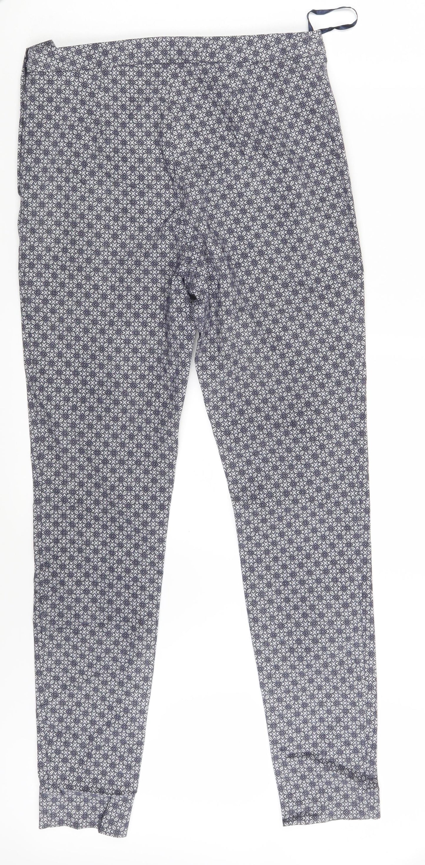 Atmosphere Womens Grey Floral  Jegging Leggings Size 10 L27 in