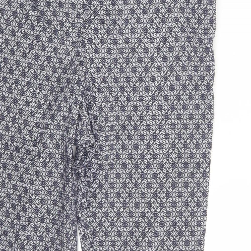 Atmosphere Womens Grey Floral  Jegging Leggings Size 10 L27 in