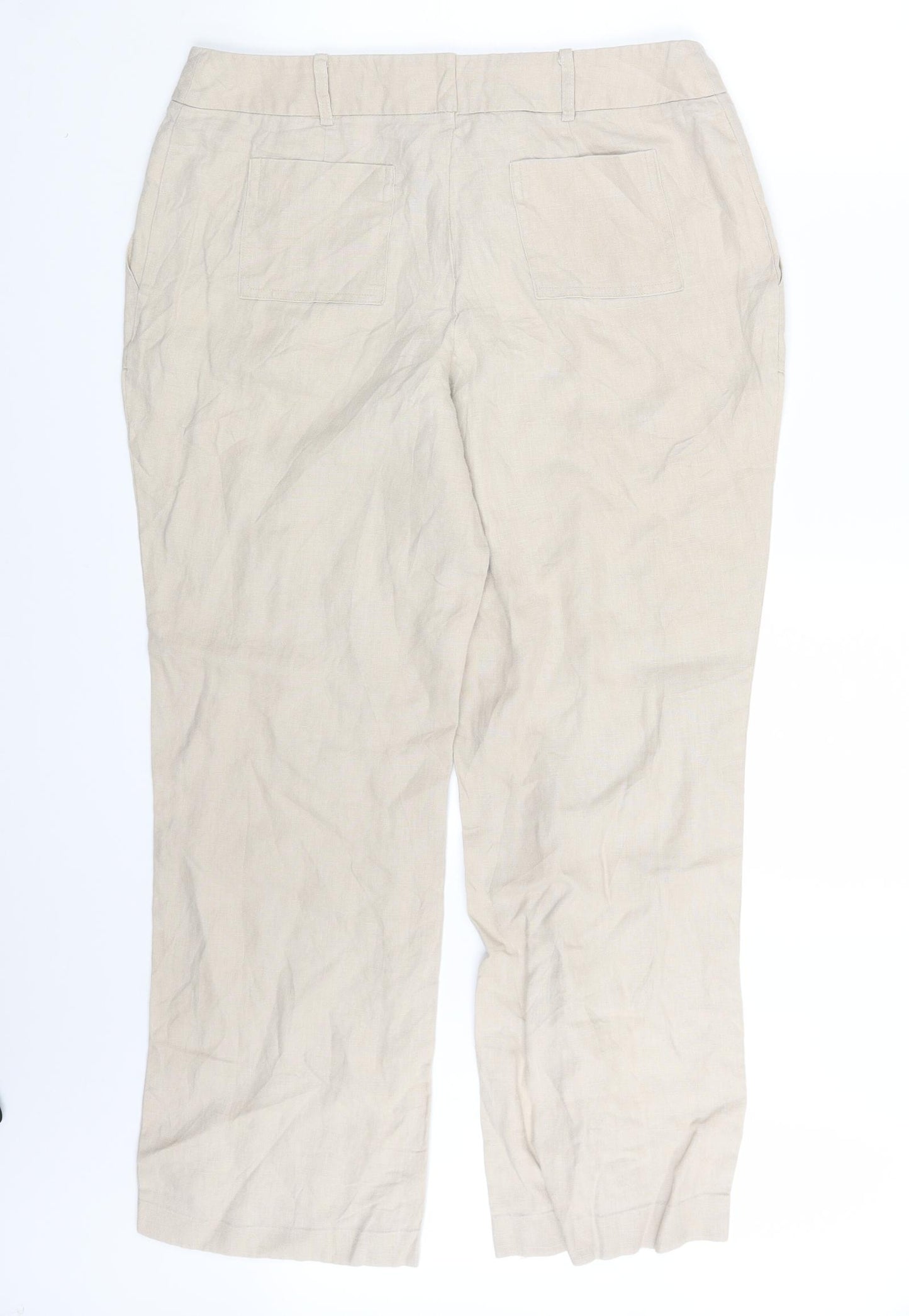 Principles Womens Ivory   Sweatpants Trousers Size 14 L28 in