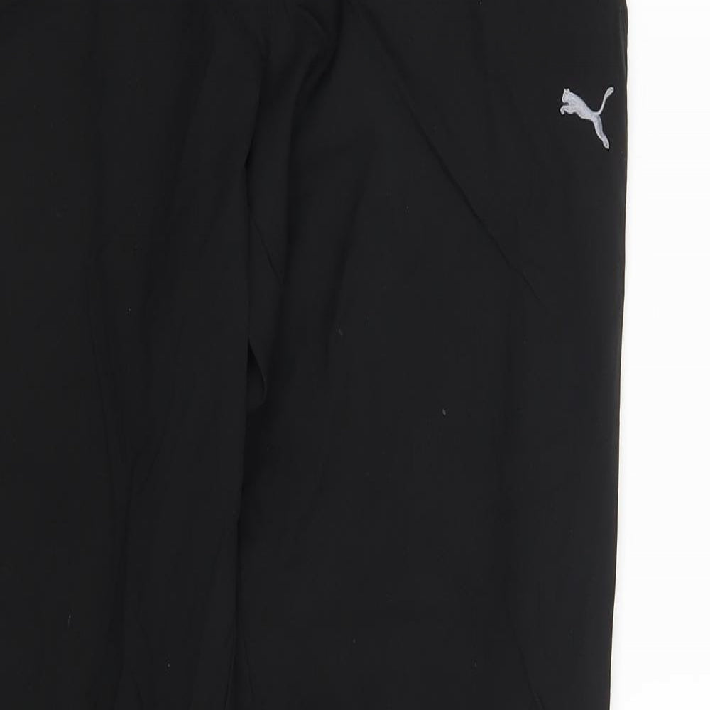 PUMA Womens Black   Sweatpants Trousers Size 10 L31 in