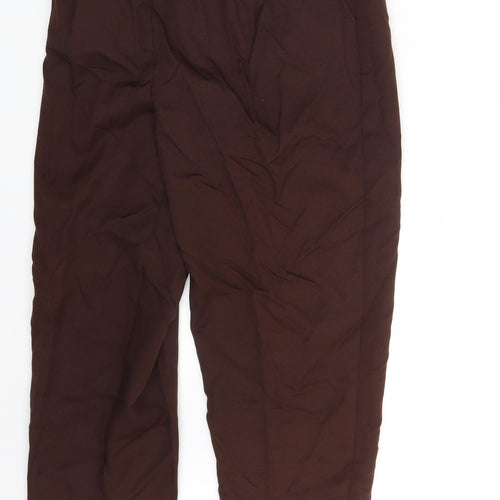 Slimma   Womens Brown   Dress Pants Trousers Size 12 L25 in