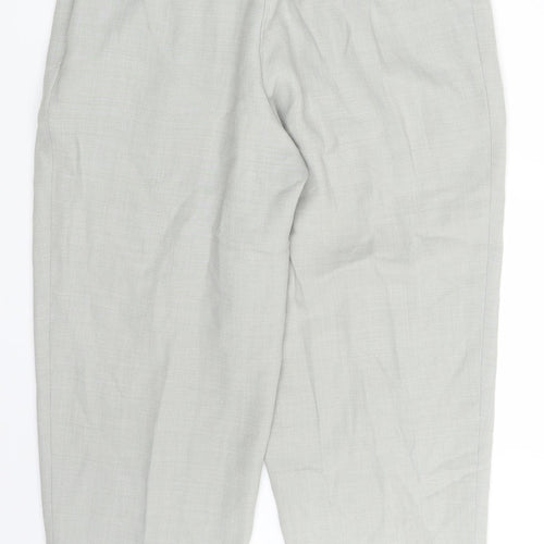 M&S Womens Green   Chino Trousers Size 12 L26 in