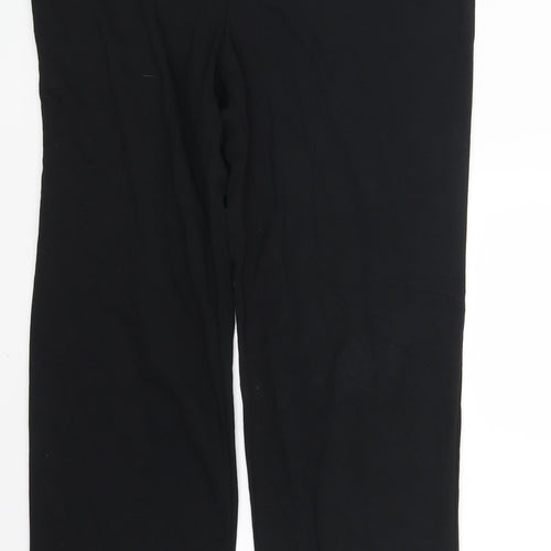 M&S Womens Black   Jogger Trousers Size 12 L32 in