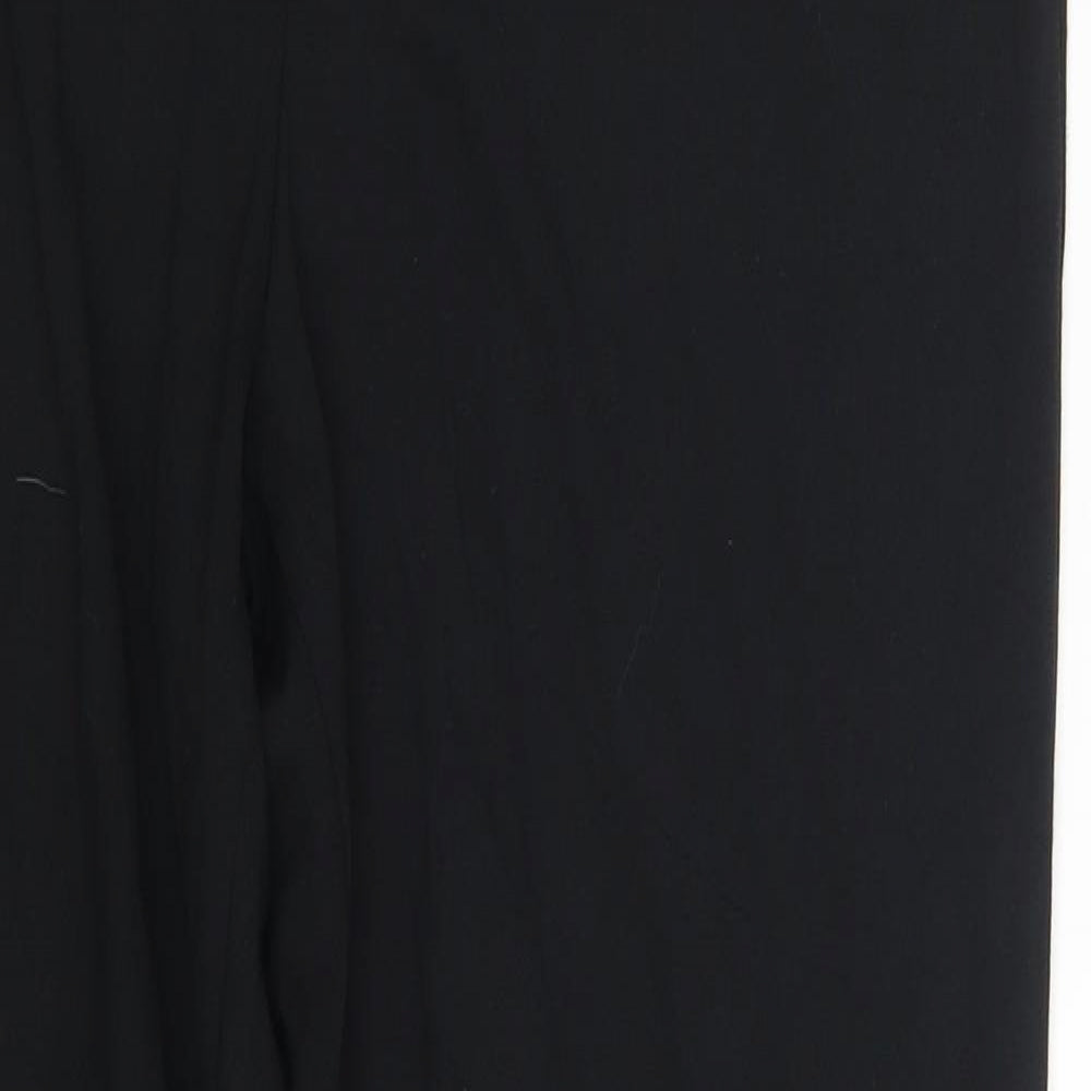 M&S Womens Black   Jogger Trousers Size 12 L32 in