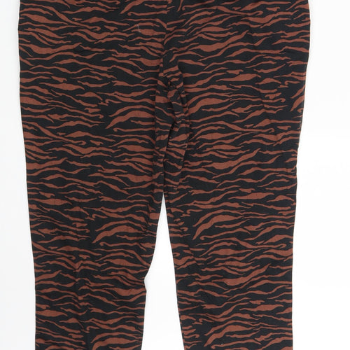 Dorothy Perkins Womens Black Camouflage  Chino Trousers Size 14 L25 in