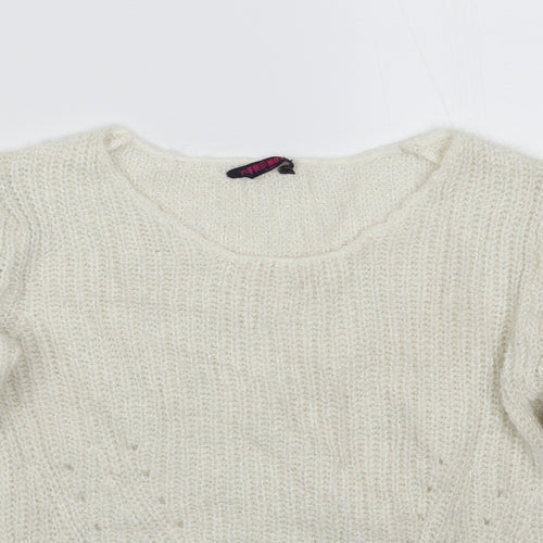 Frenoz Girls White   Pullover Jumper Size 7-8 Years