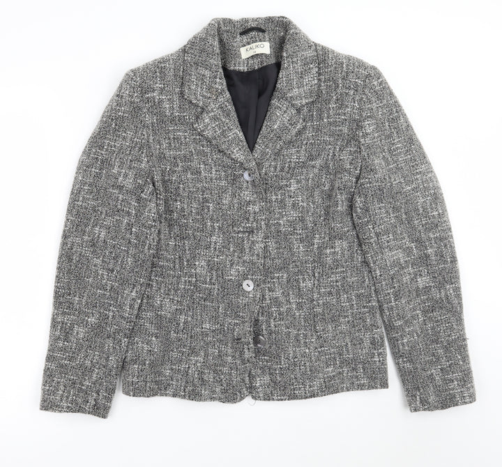 Kaliko Womens Grey Jacket Coat Size 12