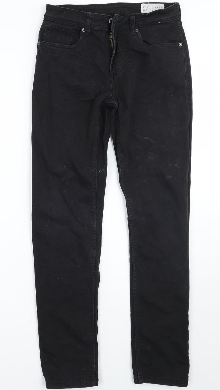 Denim & Co. Womens Black Skinny Jeans Size 28 L32 in