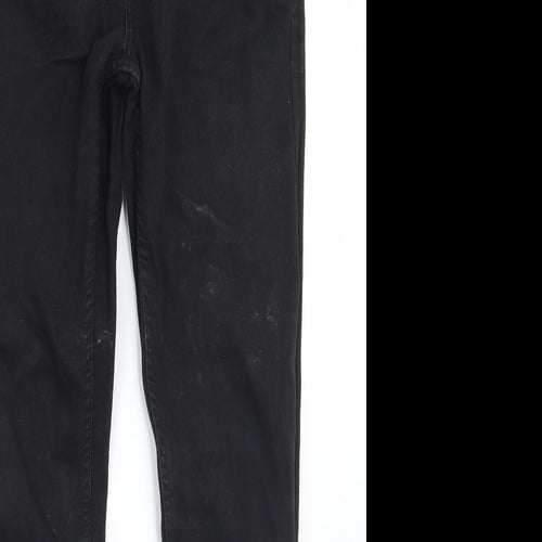 Denim & Co. Womens Black   Skinny Jeans Size 28 L32 in