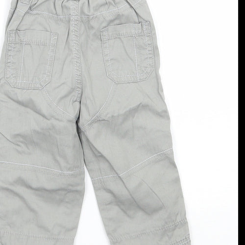 George Baby Grey   Cargo Trousers Size 3-6 Months