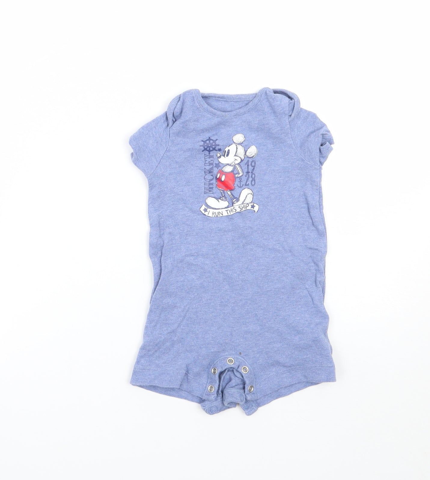 Disney Baby Blue   Babygrow One-Piece Size 6-9 Months