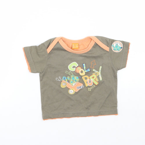 Mini mode Baby Brown   Basic T-Shirt Size 0-3 Months
