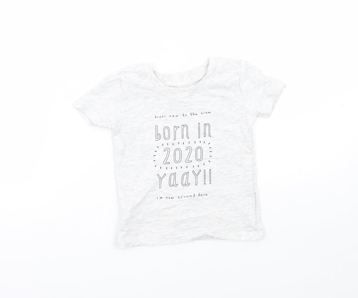 George Baby Grey   Basic T-Shirt Size 6-9 Months