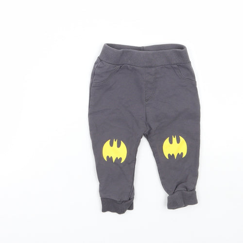 Lc walkiki Boys Grey   Sweatpants Trousers Size 3-6 Months  - Batman