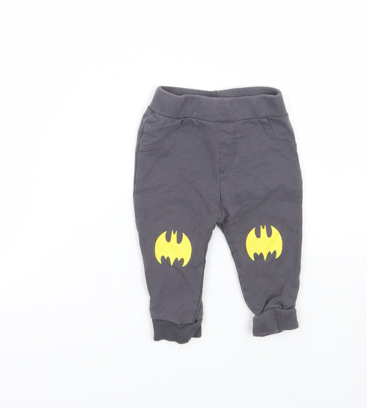 Lc walkiki Boys Grey   Sweatpants Trousers Size 3-6 Months  - Batman