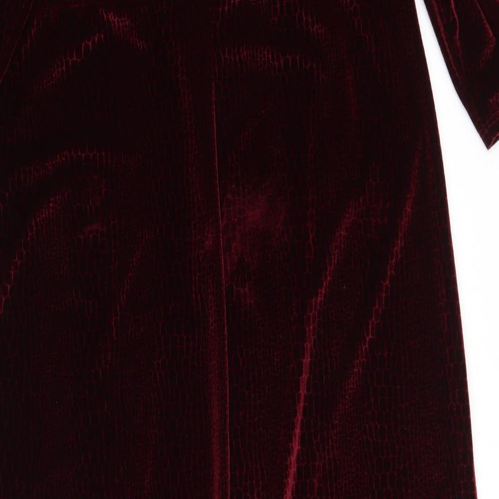 Marks and Spencer Womens Red Animal Print  A-Line  Size 20