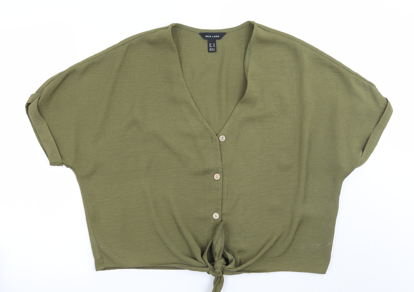 Newlook Womens Green   Basic Blouse Size 14