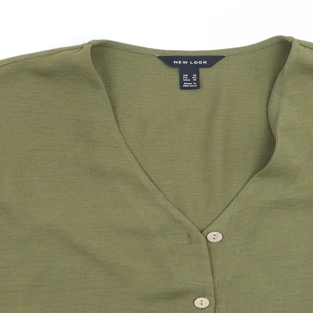 Newlook Womens Green   Basic Blouse Size 14
