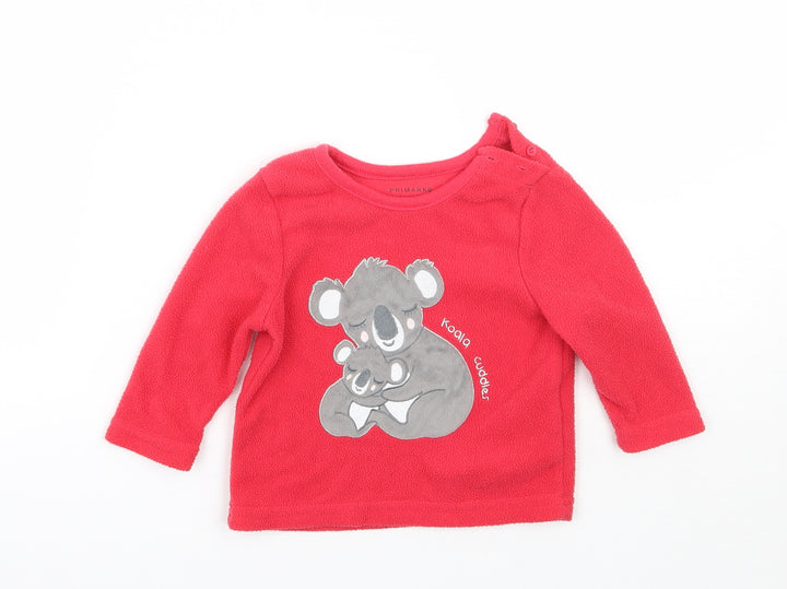 Primark Baby Red   Pullover Jumper Size 6-9 Months