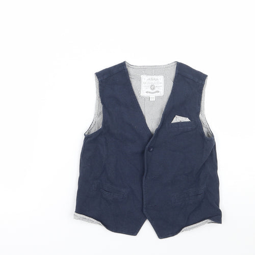 RJR.John Rocha Boys Blue   Jacket Waistcoat Size 2-3 Years
