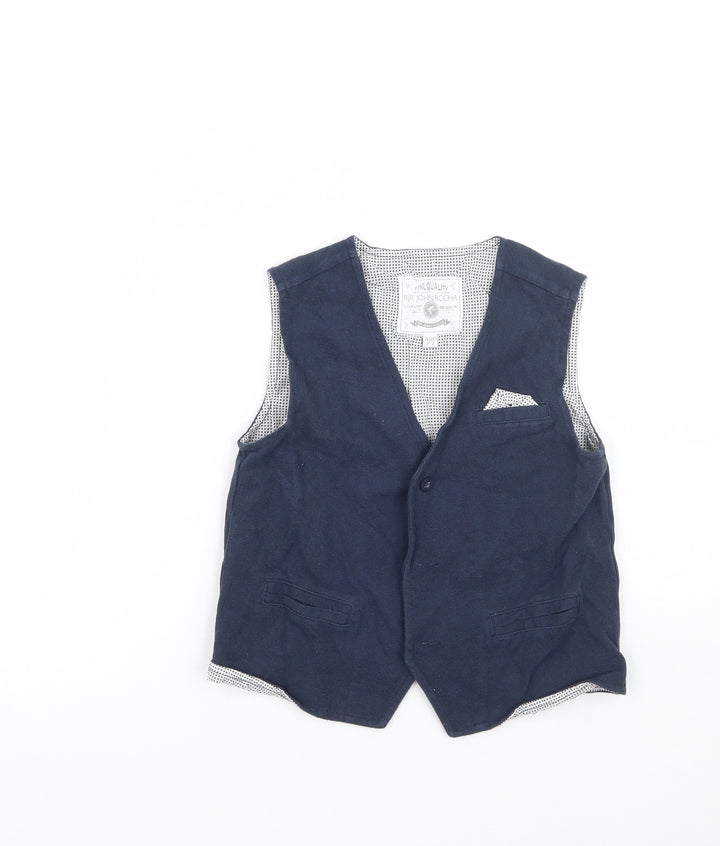 RJR.John Rocha Boys Blue Jacket Waistcoat Size 2-3 Years