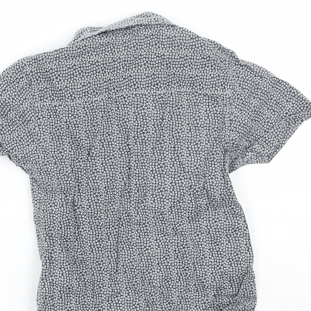 Primark Boys Grey Geometric  Basic Button-Up Size 2-3 Years
