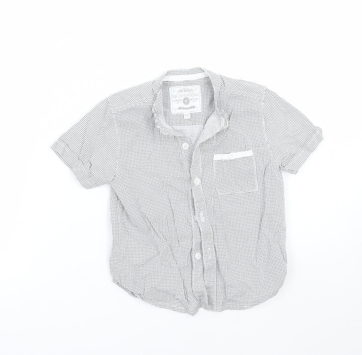 RJR.John Rocha Boys White Geometric  Basic Button-Up Size 2-3 Years