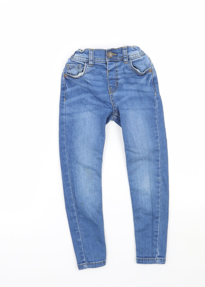 Denim & Co. Girls Blue Skinny Jeans Size 4-5 Years