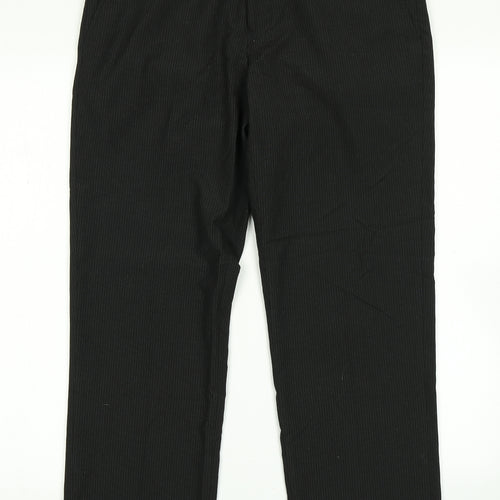 Burton Mens Black Striped  Dress Pants Trousers Size 32 in L26 in - Short leg