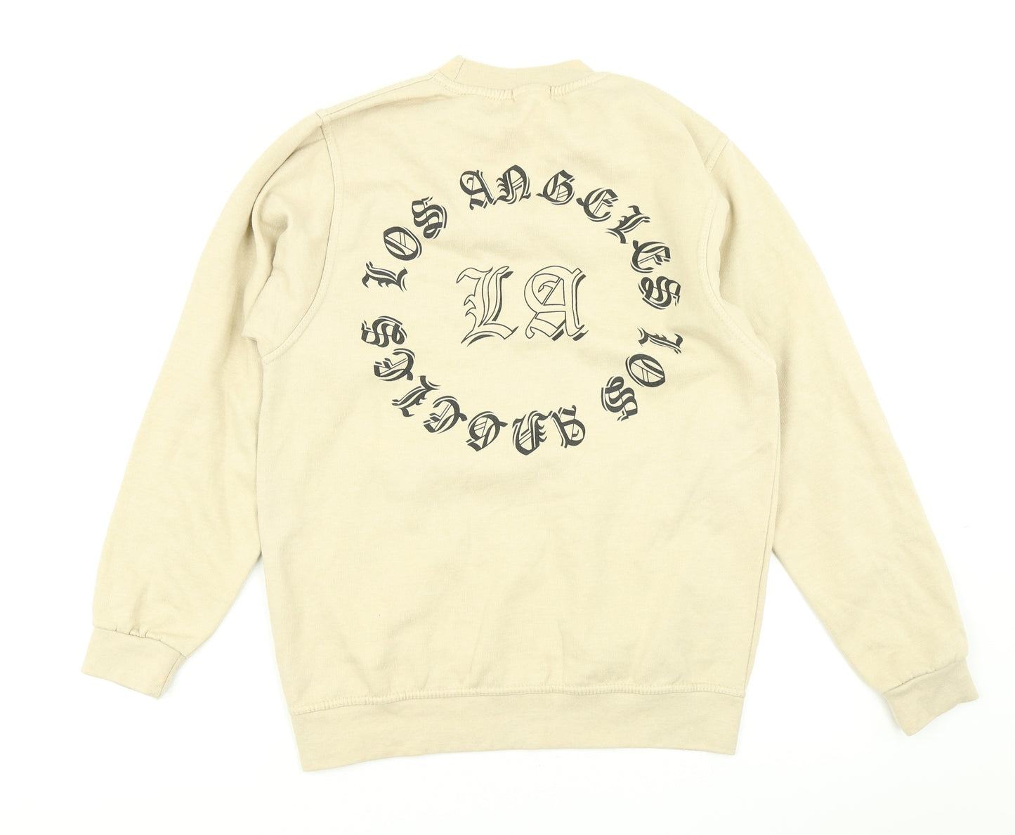 Boohoo Womens Beige   Pullover Sweatshirt Size S