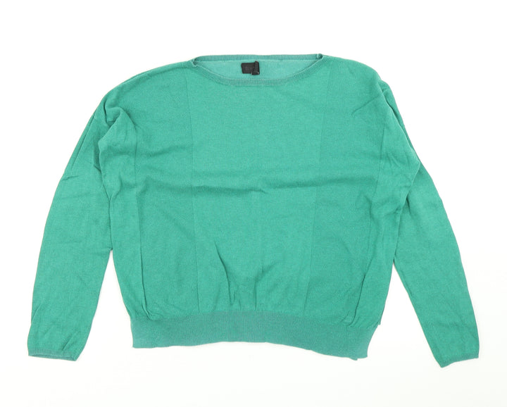 Topshop Womens Green  Knit Pullover Jumper Size 8
