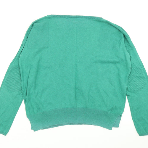 Topshop Womens Green  Knit Pullover Jumper Size 8