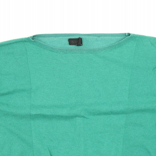 Topshop Womens Green  Knit Pullover Jumper Size 8