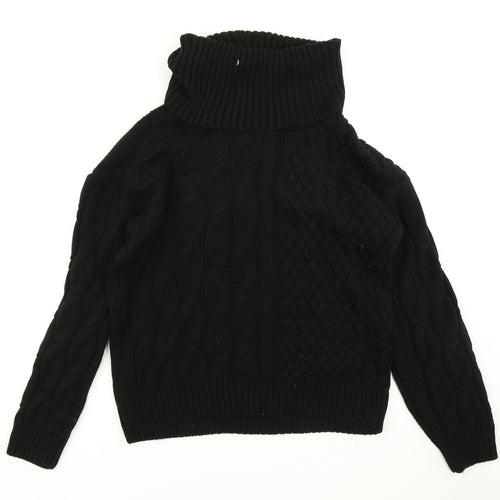 George Womens Black  Knit Pullover Jumper Size M
