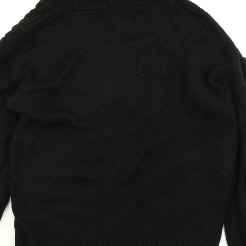 George Womens Black  Knit Pullover Jumper Size M