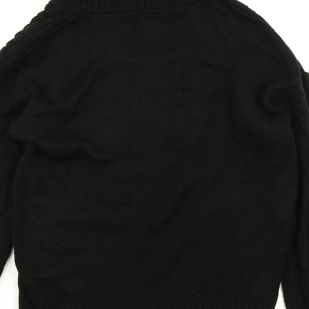 George Womens Black  Knit Pullover Jumper Size M