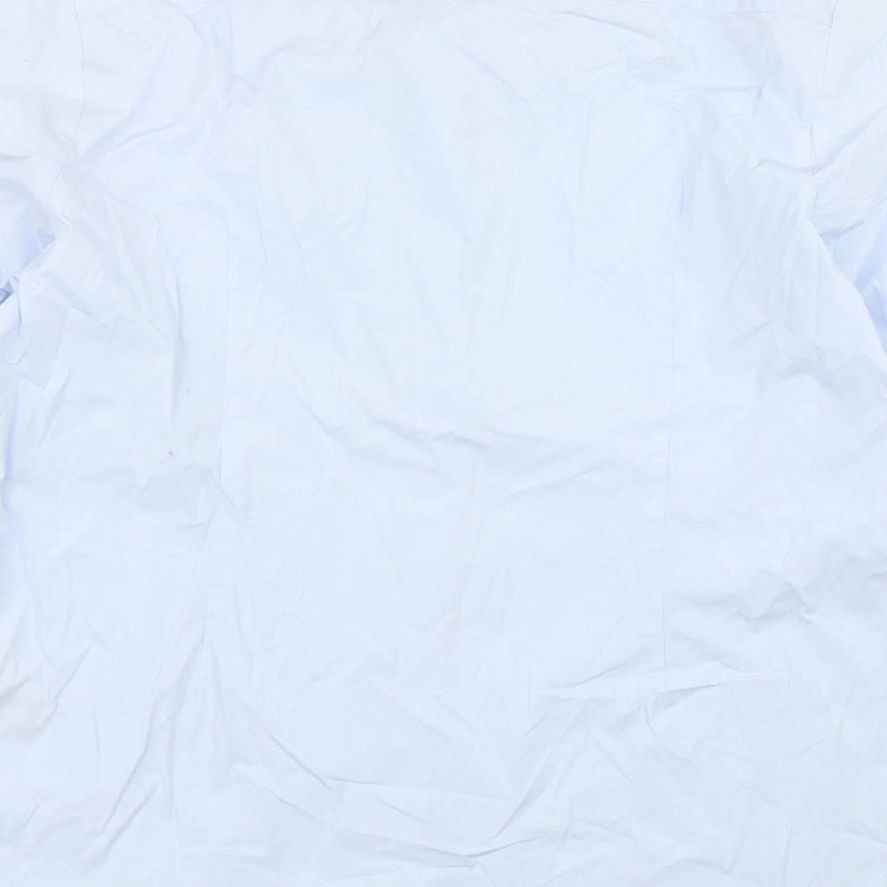M&S Collection Womens Blue   Basic Button-Up Size 14