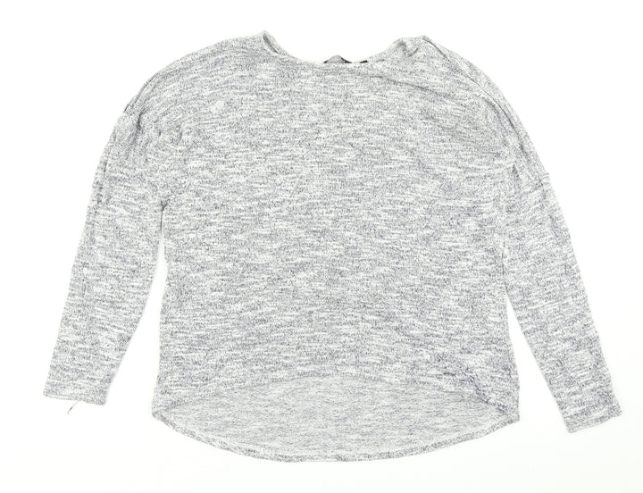 New Look Womens Blue   Basic T-Shirt Size 8  - Cold shoulder