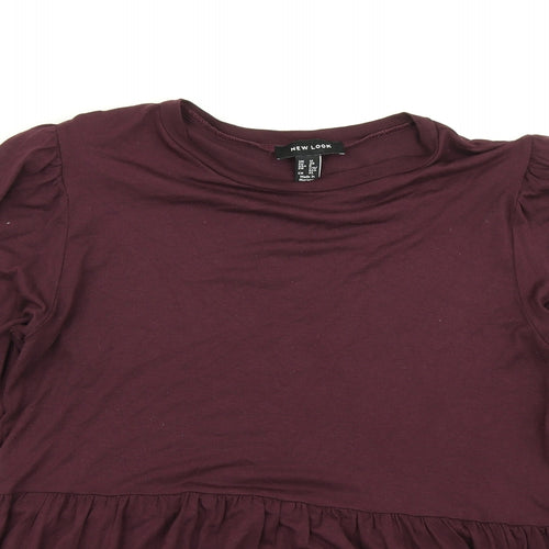 New Look Womens Purple   Basic T-Shirt Size 12