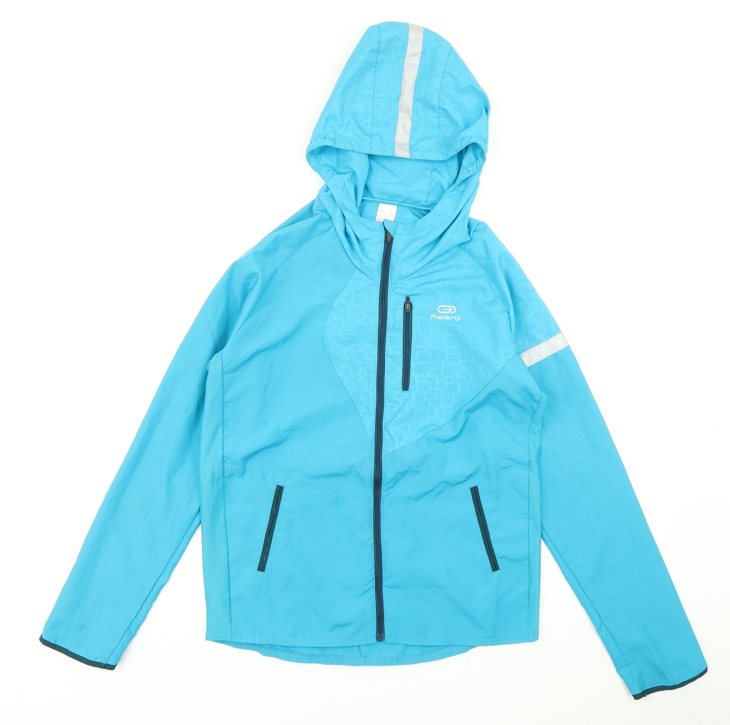 Kalenji Girls Blue   Rain Coat Coat Size 14 Years
