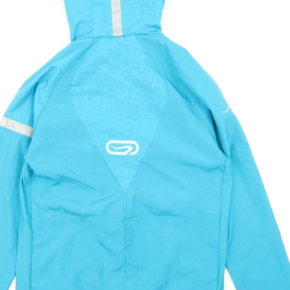 Kalenji Girls Blue   Rain Coat Coat Size 14 Years