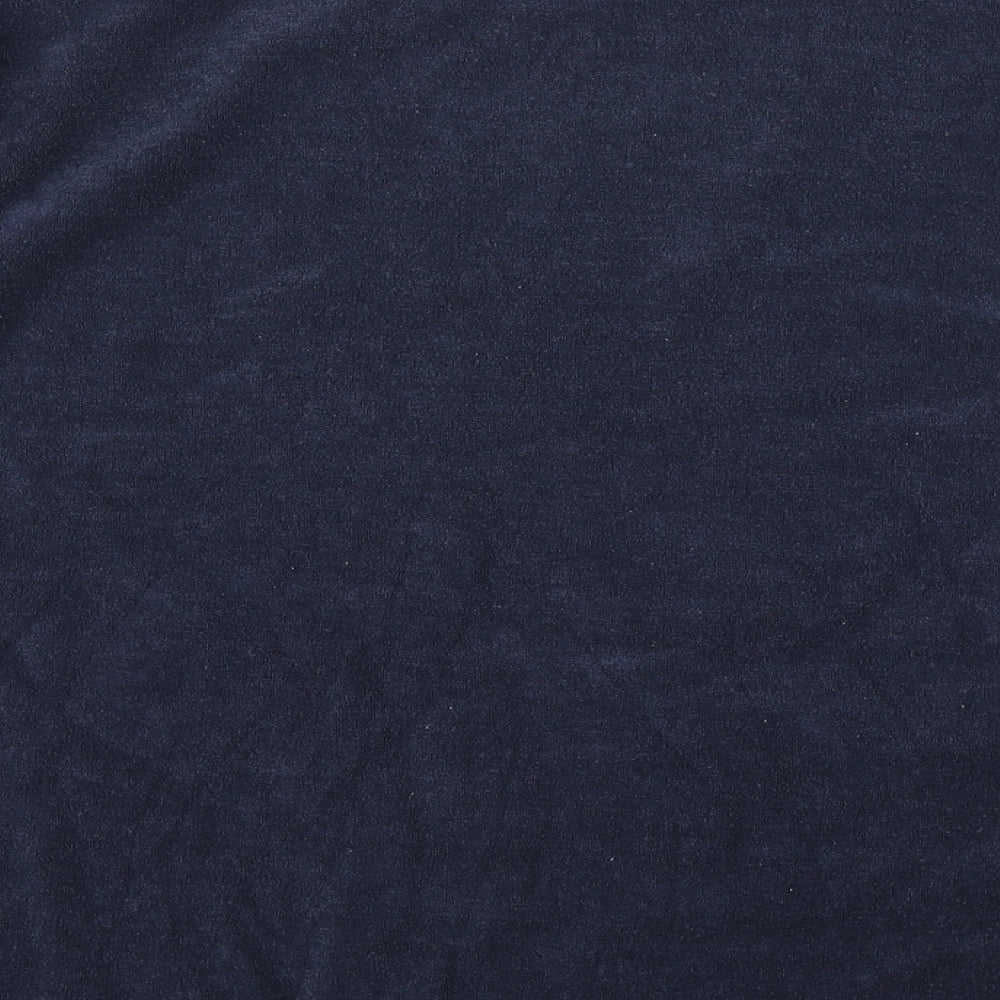 ILA Authentic Sportswear Mens Blue  Fleece Pullover Sweatshirt Size L