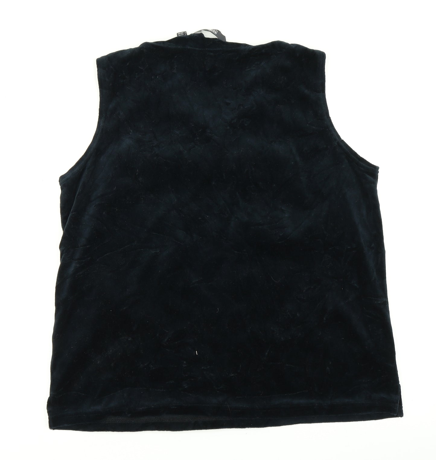 TCM Womens Blue  Velour Basic Tank Size 16