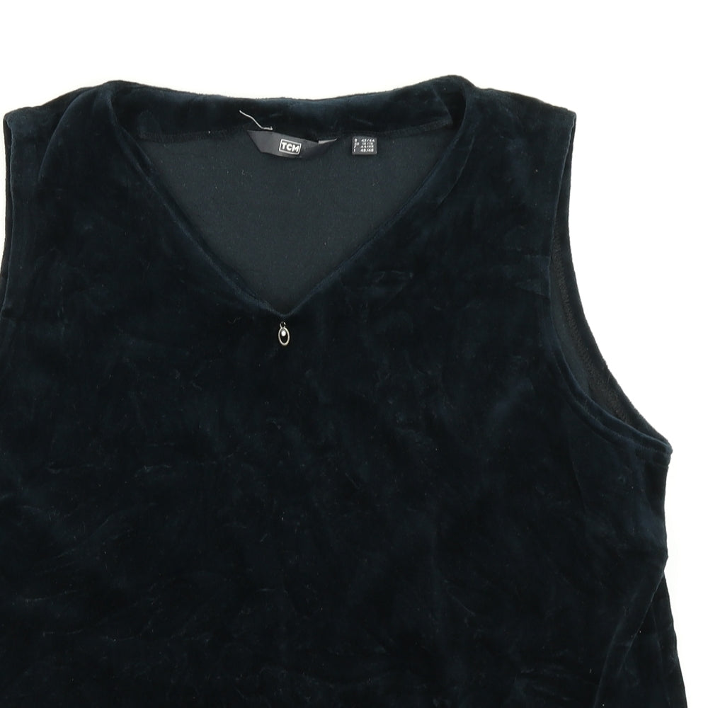 TCM Womens Blue  Velour Basic Tank Size 16