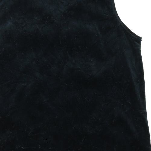 TCM Womens Blue  Velour Basic Tank Size 16