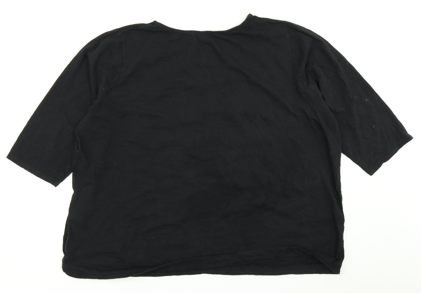 New Look Womens Black   Cropped T-Shirt Size 24